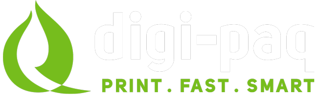 Logo Digi-Paq, de nieuwe Belgische performante digitale etiketten drukker